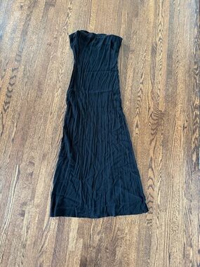 Olivaceous Black Strapless Maxi Dress